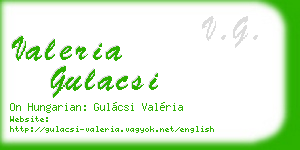 valeria gulacsi business card