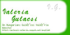 valeria gulacsi business card